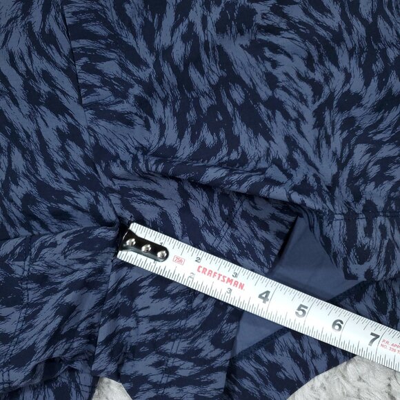 Athleta Trekkie North Printed Shorts Navy Blue Plus Size 20 Athletic Stretch - Picture 5 of 7